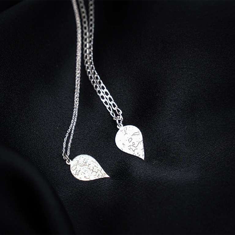 Heart for couple Necklace