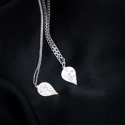 Heart for couple Necklace - 3alla9ni